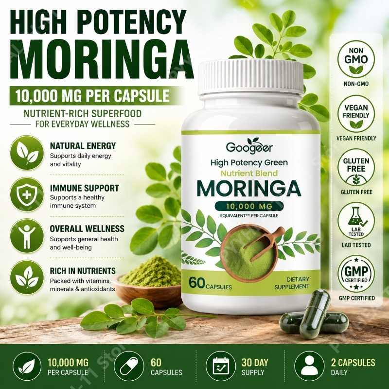 Herbal Wellness Formula - Suplemen Moringa Premium dengan Ekstrak Daun