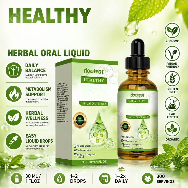 Herbal Wellness Liquid - Ekstrak Daun Mint & Vitamin B1