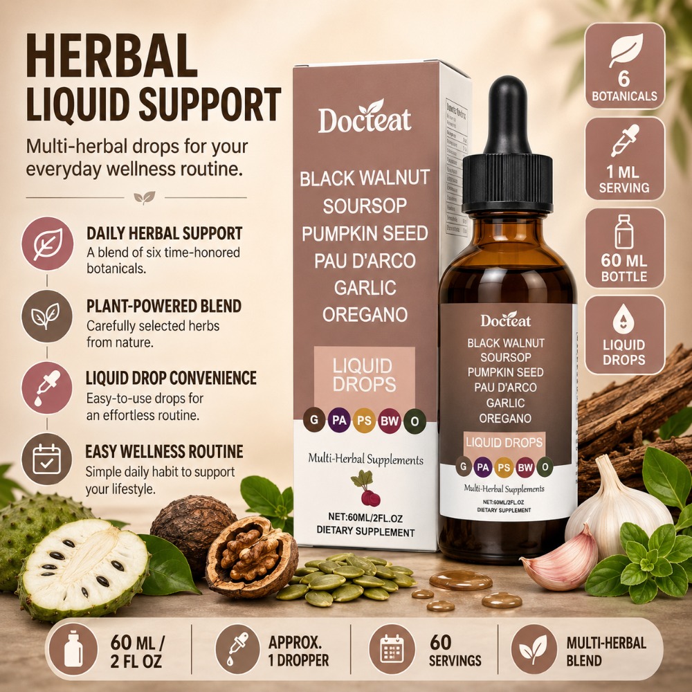 Docteat Black Walnut Soursop L - Herbal Wellness Liquid ulasan dan harga