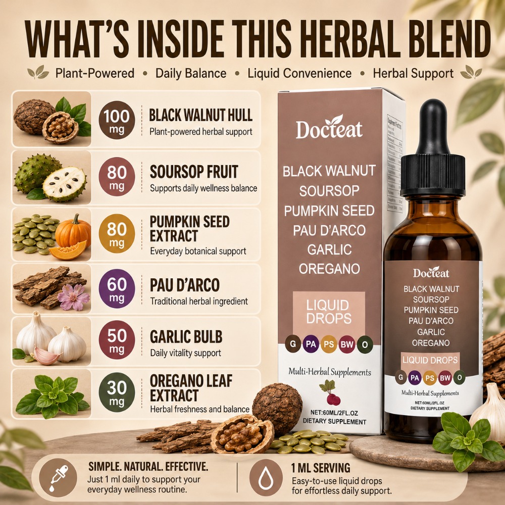 Docteat Black Walnut Soursop L - Herbal Wellness Liquid ulasan dan harga