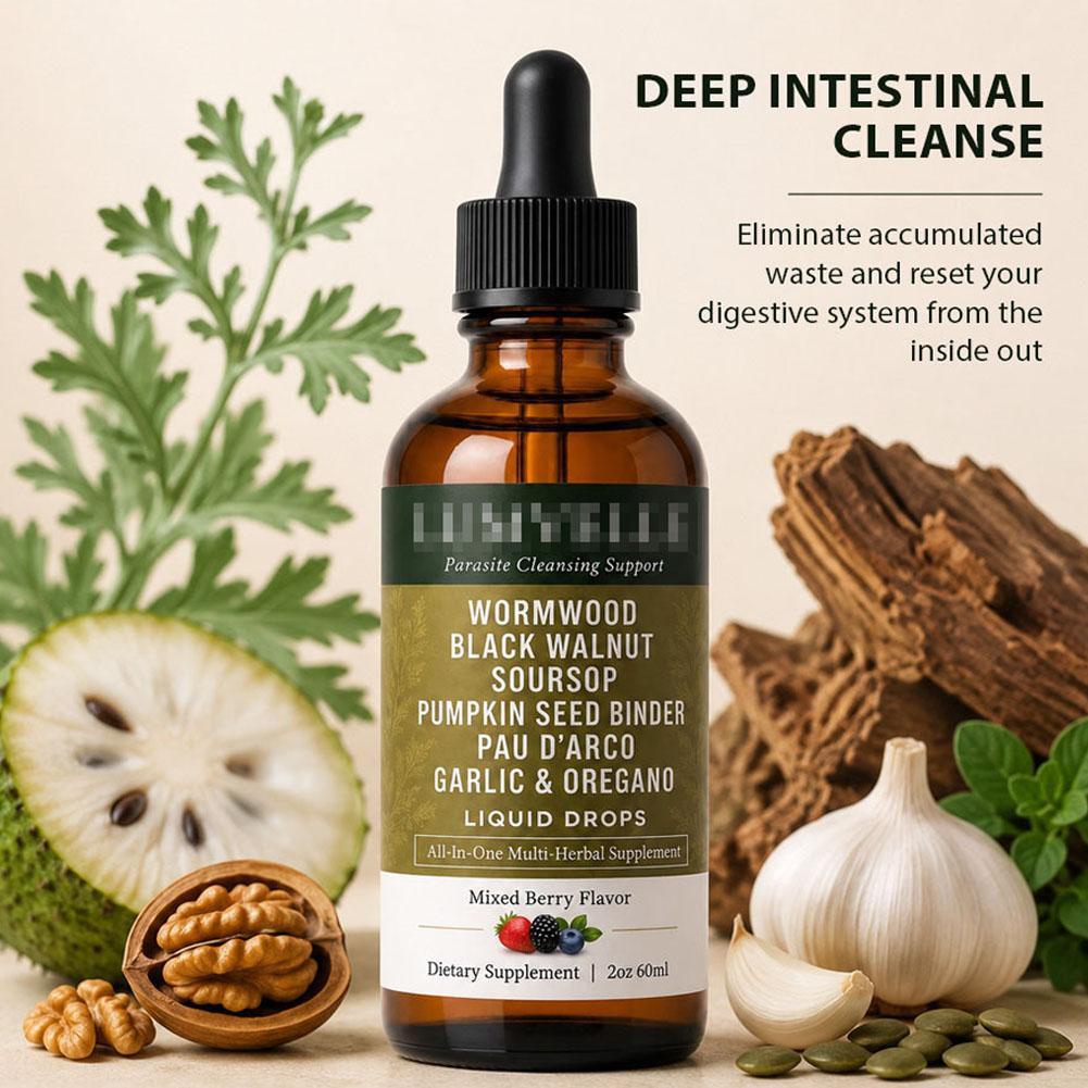 60ml Tetes Herbal Wormwood den - Herbal Wellness Liquid ulasan dan harga