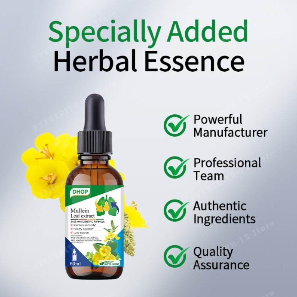 Ekstrak Daun Mullein Tetes 60m - Herbal Wellness Liquid ulasan dan harga