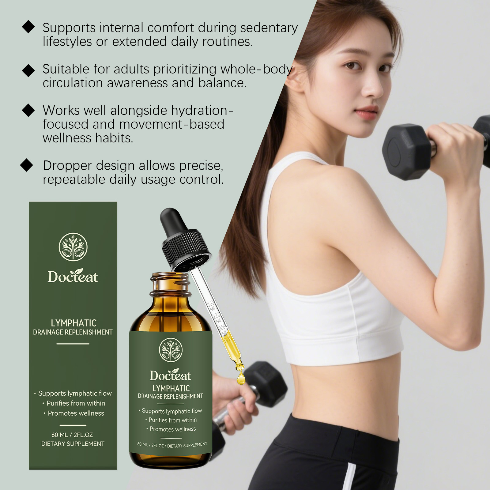 Tetes Drainase Limfatik Herbal - Herbal Weight ulasan dan harga