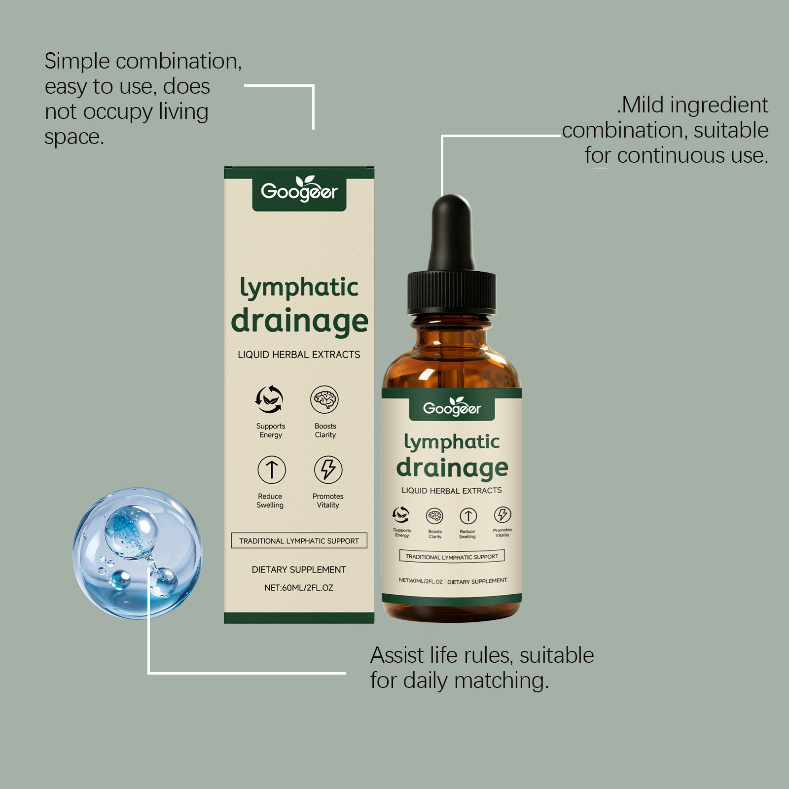 Tetes Drainase Limfatik 11-in- - Herbal Weight ulasan dan harga