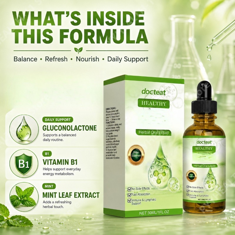Ekstrak Daun Mint & Vitamin B1 - Herbal Wellness Liquid ulasan dan harga